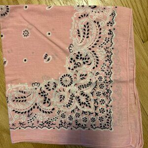 FREE WITH BUNDLE Pink Cotton Bandanna 20”